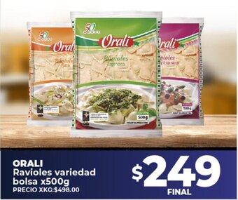 Supermayorista Vital Orali Ravioles Variedad Bolsa x 500g oferta