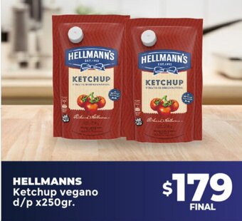 Supermayorista Vital Hellmanns Ketchup Vegano d/p x 250gr oferta