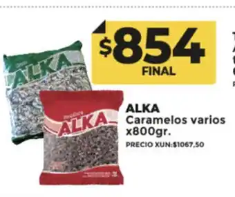 Supermayorista Vital Alka Caramelos Varios x 800gr oferta
