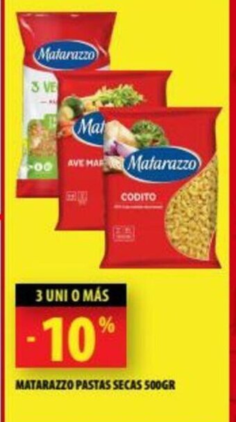 Punto Mayorista Matarazzo Pastas Secas 500gr oferta