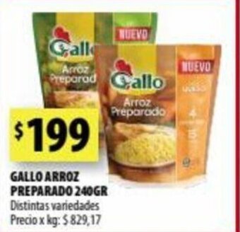 Punto Mayorista Gallo Arroz Preparado 240gr oferta