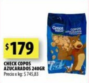 Punto Mayorista Check Copos Azucarados 240gr oferta