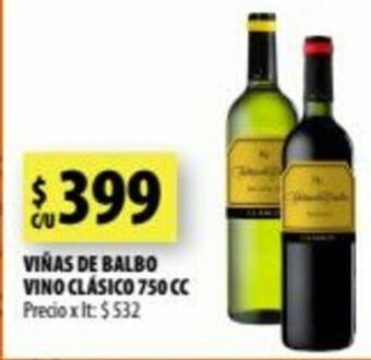 Punto Mayorista Viñas De Balbo Vino Clásico 750cc oferta