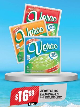 Supermercados Yaguar Jugo Verao 10g oferta