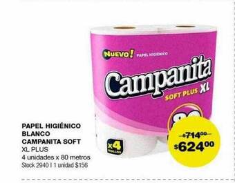 Atomo Conviene Papel higiénico blanco campanita soft oferta