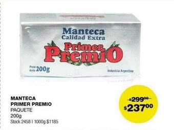 Atomo Conviene Manteca primer premio oferta