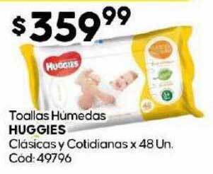 Diarco Toallas húmedas huggies clasicas y cotidianas oferta