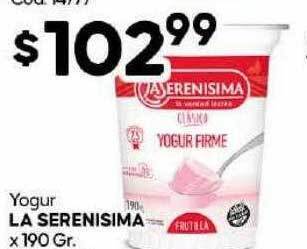 Diarco Yogur la serenisima oferta