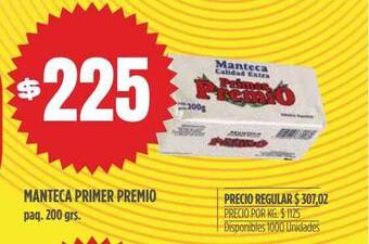 Supermercados Vea Manteca primer premio oferta