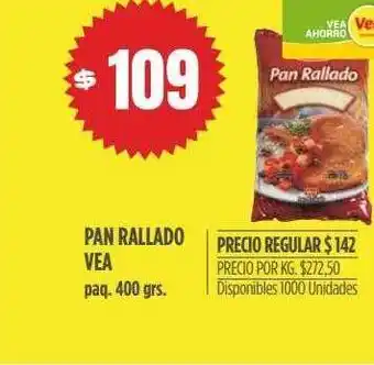 Supermercados Vea Pan rallado vea oferta