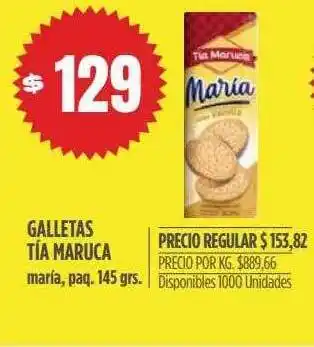 Supermercados Vea Galletas tía maruca maría, paq. oferta
