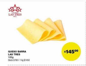 Atomo Conviene Queso barra las tres oferta