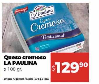 Disco Queso cremoso la paulina oferta
