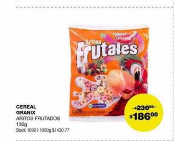 Atomo Conviene Cereal granix aritos frutados oferta