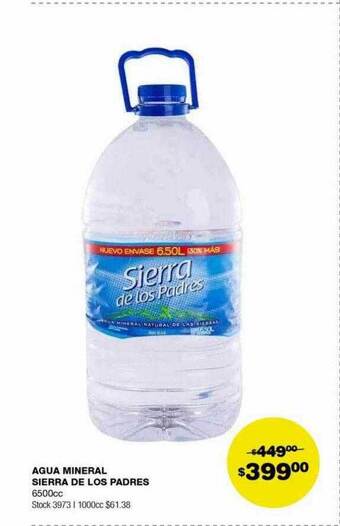 Atomo Conviene Agua mineral sierra de los padres oferta
