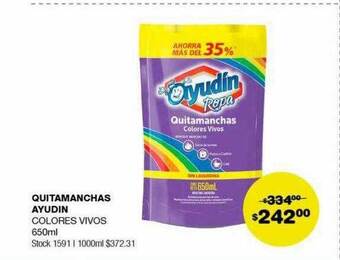 Atomo Conviene Quitamanchas ayudin colores vivos oferta