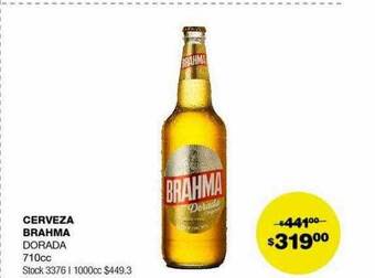 Atomo Conviene Cerveza brahma dorada oferta