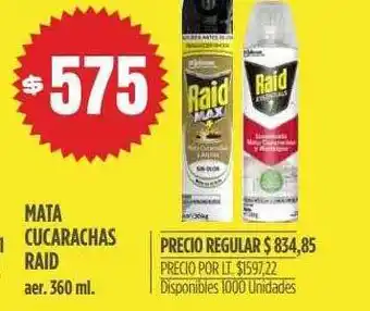 Supermercados Vea Mata cucarachas raid aer. oferta