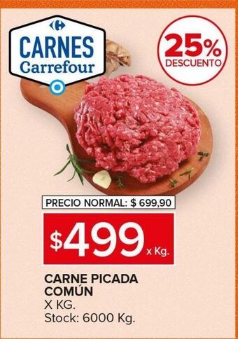 Carrefour Maxi Carne picada común x kg oferta