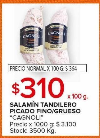 Carrefour Maxi Salamín tandilero picado fino/grueso oferta