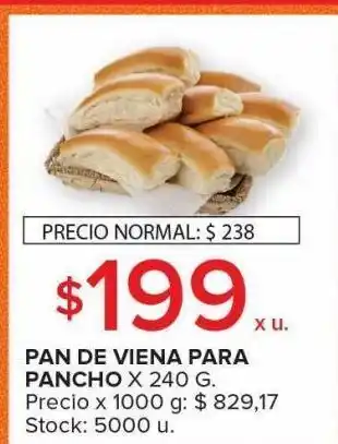 Carrefour Maxi Pan de viena para pancho x 240g oferta
