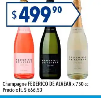Champagne Federico De Alvear x 750cc