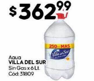 Diarco Agua villa del sur sin gas x 6lt oferta