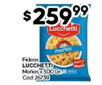 Diarco Fideos lucchetti moños oferta