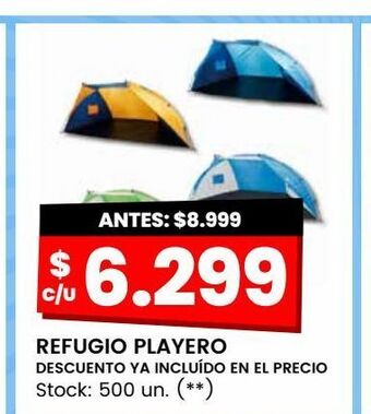 Changomas Refugio playero oferta