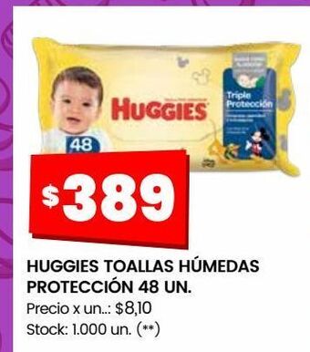 Changomas Huggies toallas húmedas protección 48 un. oferta