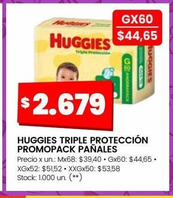 Changomas Huggies triple protección promopack pañales oferta