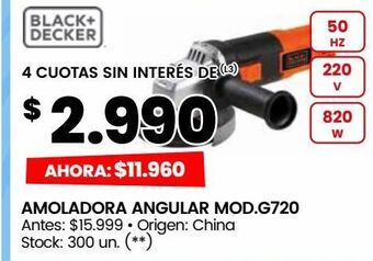 Changomas Amoladora angular mod.g720 oferta