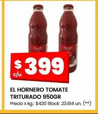 Changomas El hornero tomate triturado 950gr oferta