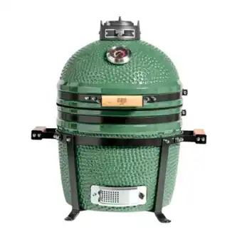 Pinturerías Rex Parrilla kamado bbq grill kadú k15 verde ahumador cerámico con funda oferta