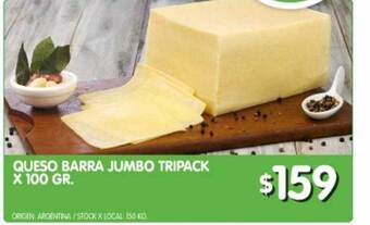 Jumbo Queso barra jumbo tripack oferta