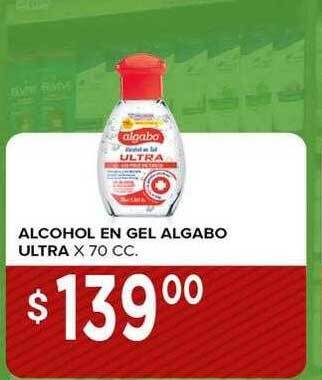Supermercados Mayor Alcohol en gel algabo ultra x 70 cc oferta