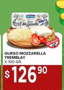 Supermercados Mayor Queso mozzarella tremblay oferta