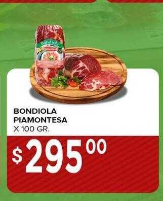 Supermercados Mayor Bondiola piamontesa oferta