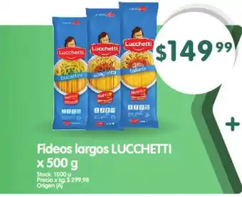 Supermercados Buenos Días Fideos Largos Lucchetti x 500g oferta