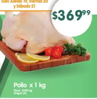 Supermercados Buenos Días Pollo x 1 kg oferta
