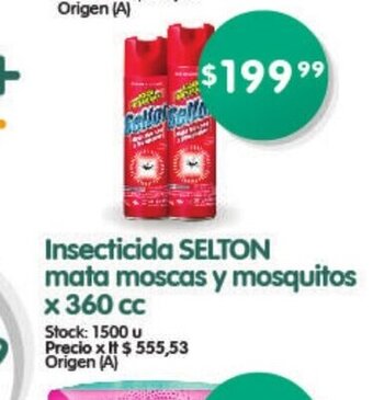 Supermercados Buenos Días Insecticida Selton Mata Moscas y Mosquitos x 360cc oferta