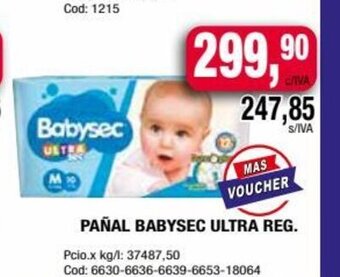 Maxiconsumo Pañal Babysec Ultra Reg. oferta