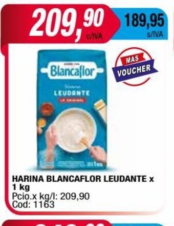 Maxiconsumo Harina Blancaflor Leudante x 1kg oferta