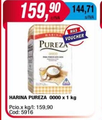 Maxiconsumo Harina Pureza 0000 x 1kg oferta