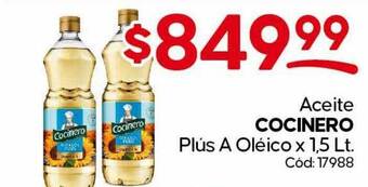 Diarco Aceite cocinero plus a oléico oferta