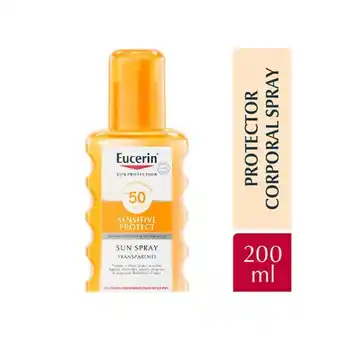 Farmacia Del Puente Eucerin protector solar en spray transparente sensitive protect fps 50 200 ml oferta