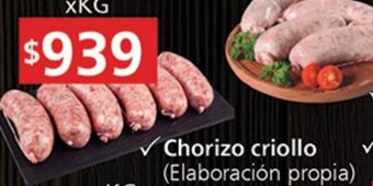 Supermercados Aiello Chorizo Criollo oferta
