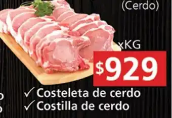 Supermercados Aiello Costeleta De Cerdo oferta