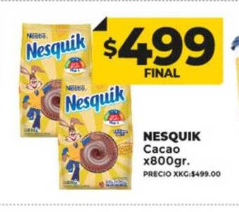 Supermayorista Vital Nesquik cacao oferta