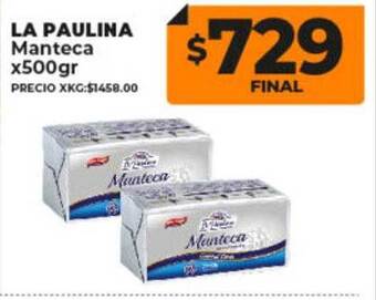 Supermayorista Vital La paulina manteca oferta